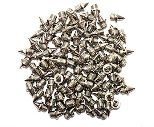 100 Edelstahl-Spikes für Laufbahn und Gelände