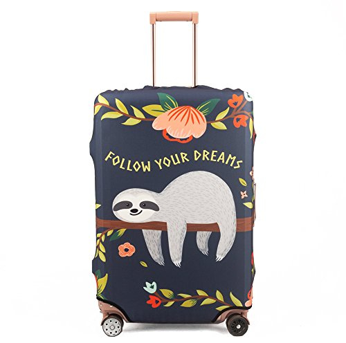 Maddy's Home Housse de Protection pour Bagages, Motif de Chat, pour Valise de 23-32 Pouces (Fente, XL (Fit 29-32 Suitcase))