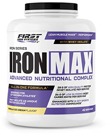 IRON MAX 2800g (Proteine Vanille ice cream) | Masse seche poids performance