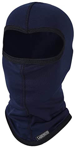 Ladeheid Sturmhaube Kinder Skiunterwäsche Kinder Thermoaktiv Bequem und Atmungsaktiv LA-200 (Dunkelblau/Schwarz, One Size)