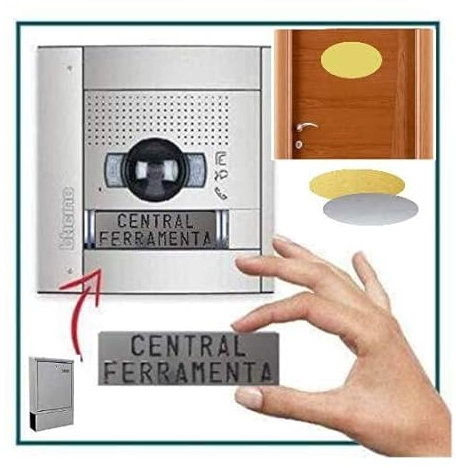 TARGHETTA TARGA CITOFONO POSTA CAMPANELLO PORTA PORTONCINO FUORIPORTA INGRESSO CASSETTA LETTERE POSTALE PERSONALIZZABILE PERSONALIZZATA ADESIVA AUTOADESIVO