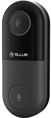 TELLUR SMART Videocitofono WiFi Campanello Alexa da Esterno, Rilevamento movimento PIR, Risoluzione 1080p, Visione Notturna, Audio Bidirezionale, Sicurezza Domestica, Compatibile Siri, Alexa e Google