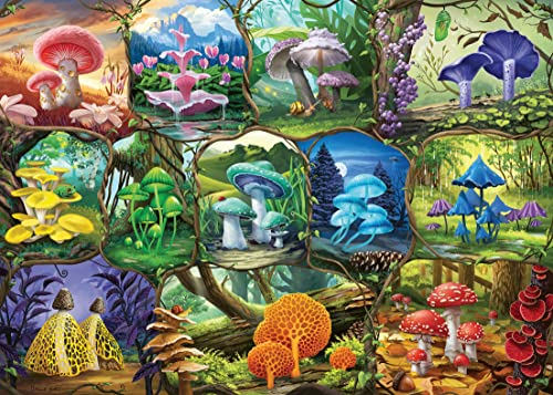 Ravensburger Puzzle 2D 1000 elementów: Piekne grzyby, Stary Design