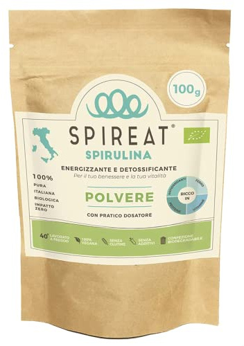 100 g rent italienskt och ekologiskt spirulina pulver