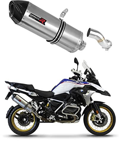 DOMINATOR Terminale di Scarico Marmitta Silenziatore Titanio HP7 compatibile con R1250GS 2018-2023
