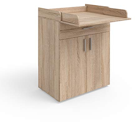 Vicco Wickelkommode Lena, Wickelaufsatz für die Kommode, Sonoma, 75 x 100 cm