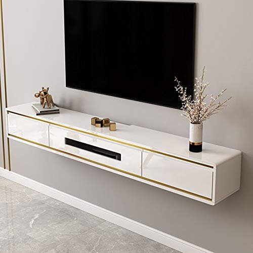 Mobile TV a Parete Scaffali sospesi Scaffale a Muro Proiettore Trofeo Set-Top Box Router Foto Giocattolo Piccoli Oggetti elettronici Scaffale portaoggetti Scaffale espositore Porta TV librer