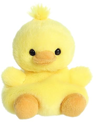 Aurora® Adorable Palm Pals™ Darling Duck Stuffed Animal - Fun Collectible Plush for Kids and Adult Collectors - Perfect for Decorating Rooms and Birthday Gifts - Yellow 5 Inches
