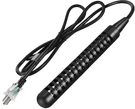 GRILLME 1500W Immersion Water Heater,Fully Submersible Portable Electric Heater,5 Galons Bucket Heater,100% Waterproof,Easy and Convenient to Use