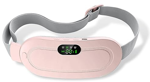Period Heating Pad & Menstrual Cramp Massager - 3 Heat Levels and Vibration Massage Modes for Back/Period Pain Relief for Women Ladies Girls