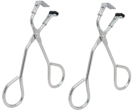 2 Pack Mini Wimpernzange für Enden Silikon Wimpernzange mit Nachfüllpads Mini Lash Curler Kein Kneifen Passt auf alle Wimpernformen Kleines Segmentiertes und Präzisions-Presswerkzeug für dramatischen