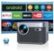 Proyector 【Android TV & Auto Focus/Keystone】Proyector WiFi Bluetooth 4K Soporte, 33000 Lúmen TOPTRO Proyector Full HD 1080P Nativo Cine En Casa Con Función Zoom Antipolvo para Movil USB HDMI Ethernet