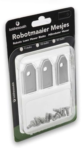9x To the South® - Lame per robot tagliaerba in acciaio adatte per Yard Force SA900ECO - 9 pezzi