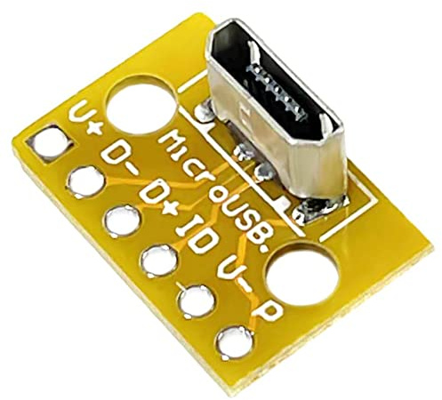 Avejjbaey Micro USB femelle vertical à 180 degrés pour tête A connecteur port prise PCB convertisseur accessoires soudage et soudage équipement de soudage
