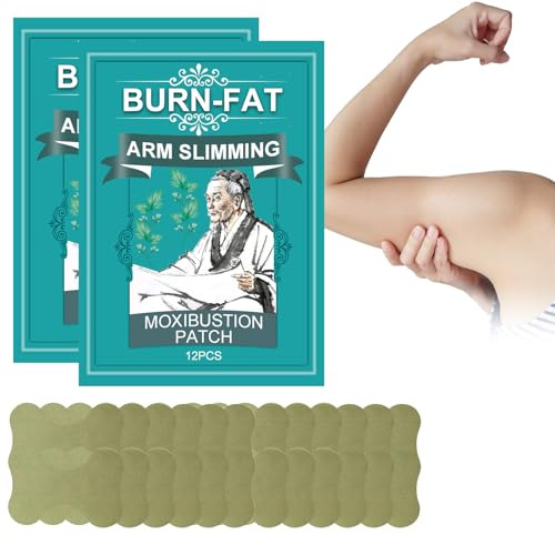 24 stycken malurtlapp, slimmande lapp, Moxibustion klistermärke, tunn lapp, viktminskningslapp, viktminskningslapp, bantningslappar arm, bränna fett, snabbt och säkert