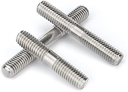 RKODRSMG M3 M4 M5 M6 M8 M10 M12 M14 M16 Stehbolzen Schraube Doppelende Gewindestange Zahnstange Doppelkopf Gewindestange 304 Edelstahl(35mm (5pcs),M3)