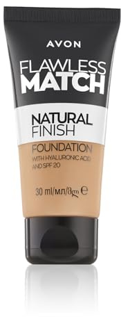 AVON Fondotinta Flawless Match Finitura - 140P Light Ivory | Base Trucco Smart Match Technology Con Copertura Modulabile | Make-Up Naturale Coprente Con Azione Idratante | 30ml