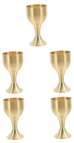AUTSUPPL 5pièces Coupe Alliage De Métal Pour Offrande Eau Tasse Décorative Bouddhiste Pour Et Célébration Idéale Comme Culturel