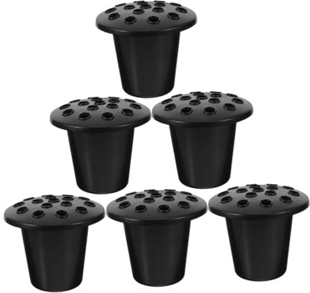 Sosoport 6 Pièces Vase Pour Tombe Plastique Pot De Fleurs Funéraire Support De Fleurs Commémoratif Décoration De Cimetière Pour Urne