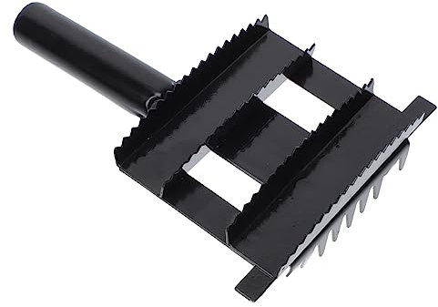VANZACK 1stück Pferdehaarbürste Mit Gezahntem Schaber Effektives Pflegewerkzeug Zur Reinigung Von Vieh Und Linderung Von Juckreiz Für Rinder Und Schafe Ergonomisches Design