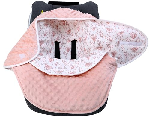 Einschlagdecke Babyschale für Buggy Universal Fußsack Babydecke Baumwolle Baby Pucksack für Kinderwagen Autositz 3-12 Monate (Pflanze M (3-12M))