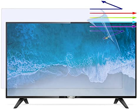 MYXJX Protection d'écran TV, de lumière antibleue for 43 Pouces, Filtre antireflet givré filmez Vos Yeux for Les écrans LCD, LED, 4K OLED et QLED HDTV