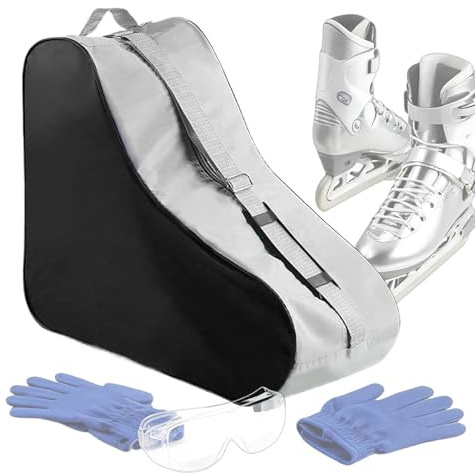 Generico Sac À Patins roulettes,Sac À Dos À Épaule Réglable,Fermeture À Glissière Sac À Patins De Hockey Tissu Oxford - pour Filles Garçons Et Chaussures