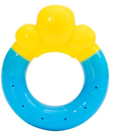 SEWACC Sommerliches Hundekauspielzeug Gefroren mit Wasserfüllung Langlebiger Geruchloser Beißring für Welpen Kühlendes Wasserabsorbierendes für Zahnungshilfe und Spielspaß