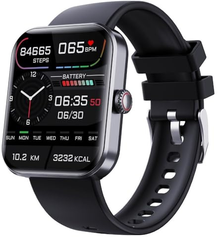 SWZEC Svulp | GLUCOWATCH - Medidor de glucosa en Sangre para un monitoreo de Salud indoloro(Negro)