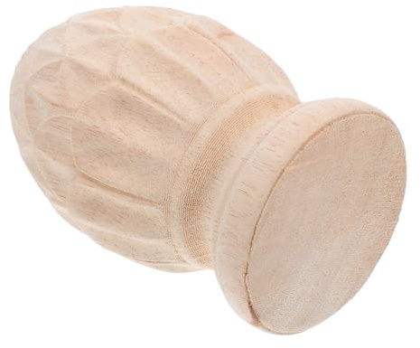 DIYEAH Dekorativer Holz Säulenaufsatz im Europäischen Stil Ananasförmig 8cm für Treppen und Möbel Kunstvolle Holzschnitzerei für Wohnräume Tree Topper