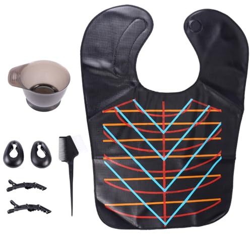Ipetboom Kit de Tinte Cabello Accesorios de Limpieza y Cuidado Capilar, Incluye Peine para Tratamientos y Protectores para Orejas, para Uso en Casa y Peluquería