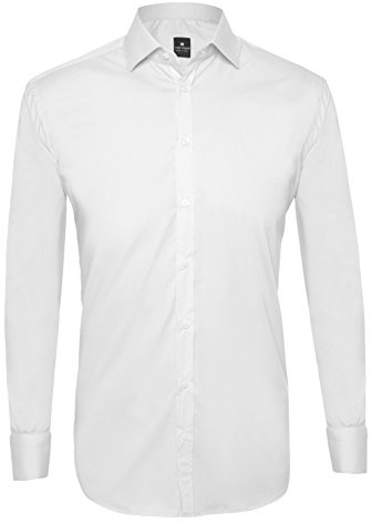 Tina Ferrà Camicia Uomo Elegante Tinta Unita Regular Camicie da Uomo in Cotone Manica Lunga, Camicia Uomo con Bottoni, Camicia Artigianale Sartoria Napoletana