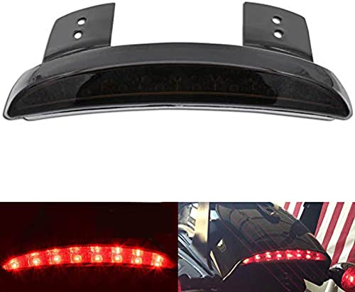 NATGIC 1 STÜCKE Motorrad Bremslicht Motorrad Rücklicht Hinterer Kotflügel Bremslicht Umrüstung Zubehör für H*arley Spor*tster XL 883N 1200N XL1200V XL1200X - Rauchlinse