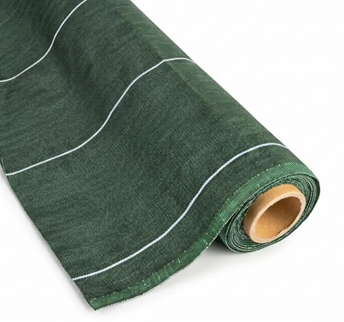 130g/m2 Toile Bache de paillage tissée Anti-Mauvaises Herbes Largeur 5,15m Longueur 5m