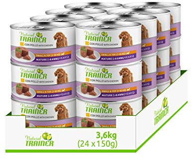 Natural Trainer Small & Toy Maturity - Cibo Umido per Cani con Pollo 24 x 150 g