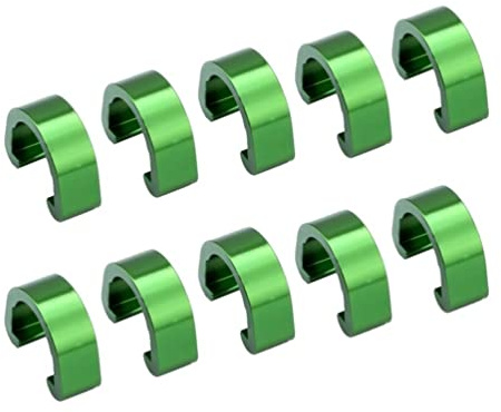 Garneck 10Pcs Wire Clamp Bike Cable Clip C Shaped Buckle for BMX Road Mountain Bike Line Fixing Brake Hose Management Reusable Cable Clips 1.30 X 1.30 X 1.00 cm