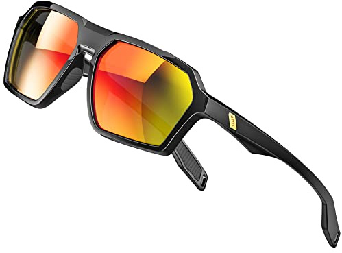 ATTCL Gafas de sol polarizadas para hombre, gafas deportivas casuales con protección UV, marco hexagonal TR90