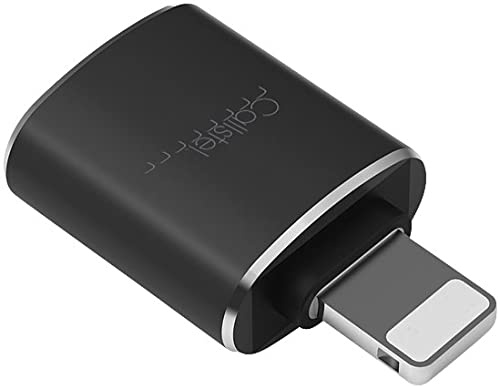 Callstel iPhone USB Stick: Kompakter USB-3.0-OTG-Adapter für Lightning-Anschluss, Metallgehäuse (iPhone Stick Adapter, OTG, Netzteil)