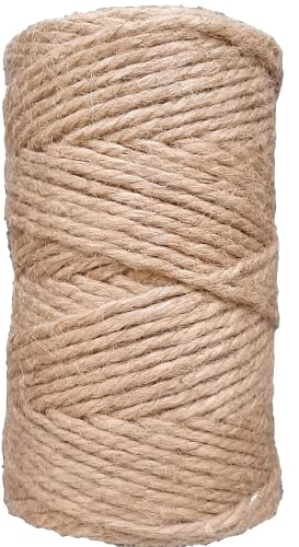 Juteschnur. Dekokordel. Jutekordel. Schnur aus Jute. Jute Schnur für DIY Kunstgewerbe Gartenschnur Deko. Garten Kordel Bastelschnur Dekoration. Schnur für DIY Kunstgewerbe Gartenarbeit. (4mm / 1kg)
