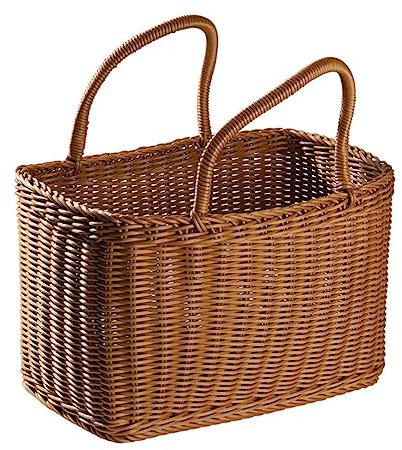 HOLIDYOYO 1pièce Panier Tressé Décoratif Panier à Fleurs Pour Décoration Et Rangement Multi-usage Pour Événements Et Fêtes