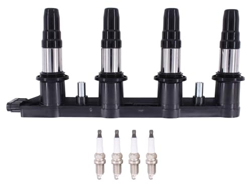 Ignition Coil and Spark Plug Pack for Opel for Vauxhall for Chevrolet | for Astra H J Insignia A Zafira C Corsa E 1.6 1.8 Aveo Cruze Trax