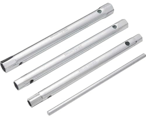 Blue Spot Monoblock Tap Spanner Set, 3 Piece, 3 x Monoblock Tap Spanners: 8 x 9mm, 10 x 11mm and 12 x 13mm. 1 x Tommy Bar 150mm.