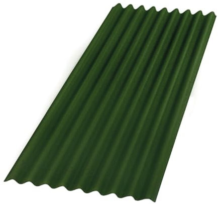 LIGHT - Lastra Monostrato Ondulata Da Copertura Base Verde Intense 200x85 cm. (1)