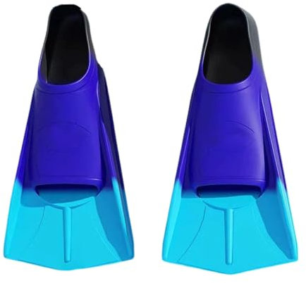 Leichte Schwimm-Trainingsflossen aus Silikon, Reisegröße, kurze Schnorchelflossen für Schoß, Schwimmbad, kurze Schnorchelflossen