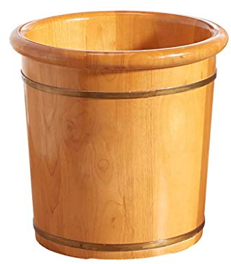 WADRBSW Sauna-Holzeimer, Spa, Sauna, Einweichen, handgefertigter Massage-Eimer, Fußbad, Fuß-Spa, Wascheimer, Füße, Bad, Becken, Wanne, gegenwärtige Vision, Stern des Lichts to Pursue Happiness