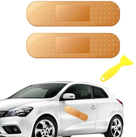 DHWEKU Aufkleber pflaster Auto, 2 Pcs autoaufkleber lustig 25 * 7cm Lustige Verband Auto Aufkleber und Aufkleber Auto Dekoration Aufkleber Auto Aufkleber für Dents Bump