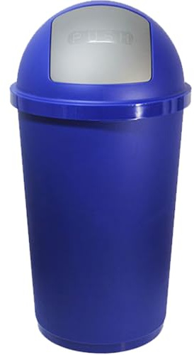 Pattumiera Bidone per la raccolta differenziata basculante automatico secchio 60LT contenitore dei rifiuti cestino da casa giardino bar ristoranti interno esterno (BLU)