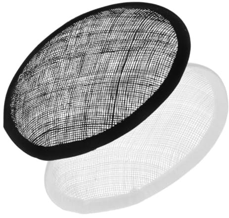 ULDIGI 2stücke Sinamay Teardrop Hut Basis Für DIY Millinery Ovaler Fascinator-Hut-Basis Leichte Und Atmungsaktive Hutunterlage Für Kreative Kopfstückprojekte
