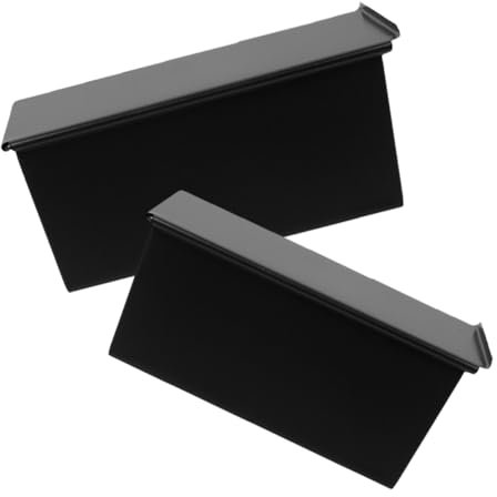 Ciieeo 2pcs Nonstick Carbon Steel Loaf Pan Toast Mold Lids Baking Dish for Oven Easy to Clean for Kitchen