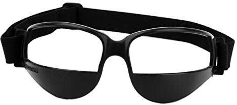 PAMINGONO Basketballbrille Anti-tiefkopfbrille Trainingshilfe Sportbrille Basketball-trainingsbrille Schwarz Verstellbare Passform Weicher Kunststoff